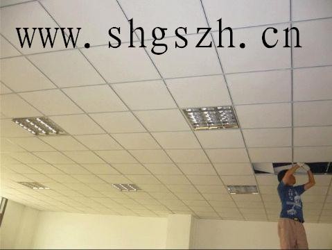上海厂房吊顶隔墙阿姆斯壮矿棉板吊顶 上海厂房装修公司